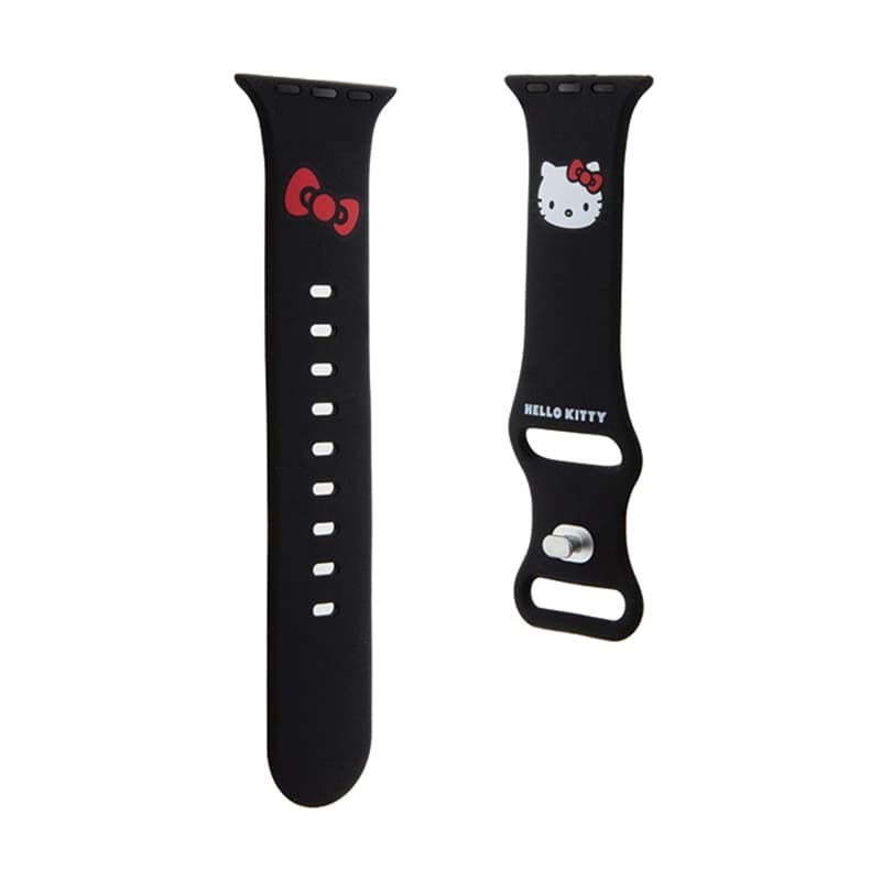Hello Kitty Silicone Kitty Head - Strap for Apple Watch 38/40/41 mm (black) 3
