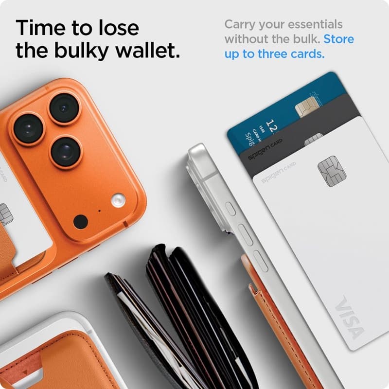 Spigen Valentinus MagSafe - Magnetic Wallet (Metallic Orange) 7