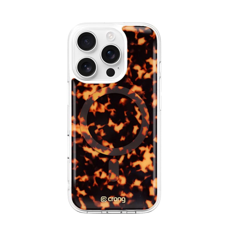 Crong Deluxe MAG Cover - iPhone 16 Pro MagSafe Case (Tortoise) 1