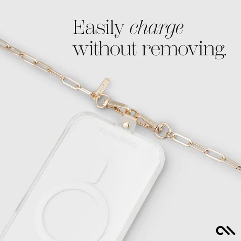 Case-Mate Phone Crossbody Chain - Shoulder chain for phone (Gold) 5