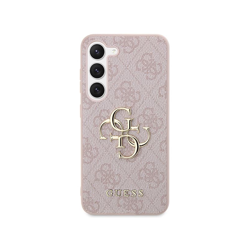 Guess 4G Big Metal Logo - Case for Samsung Galaxy S23 (Pink) 3
