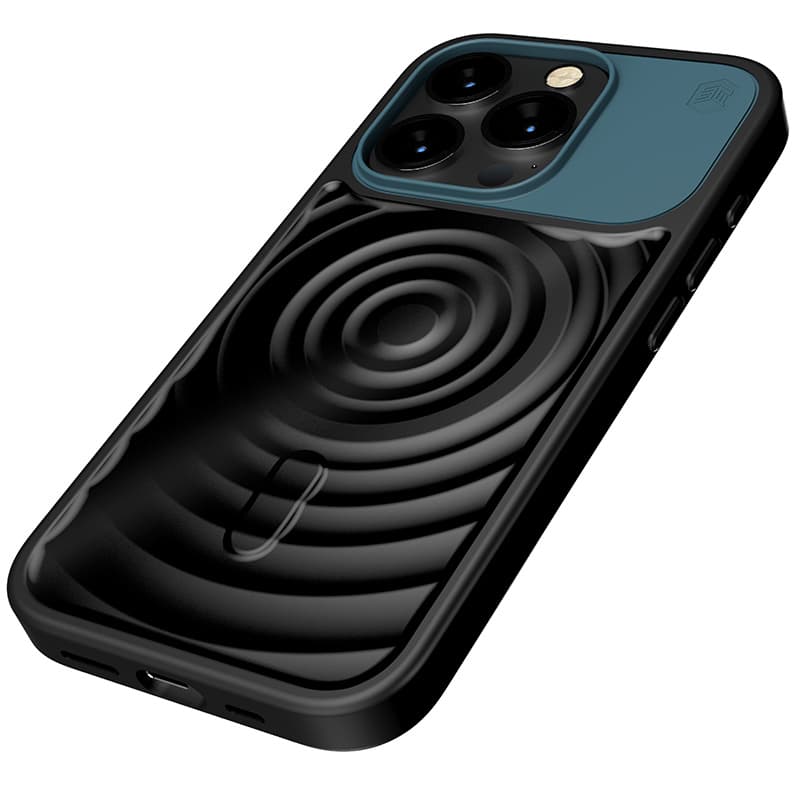 STM Reawaken Ripple MagSafe - Case for iPhone 15 (Black / Atlantic) 3