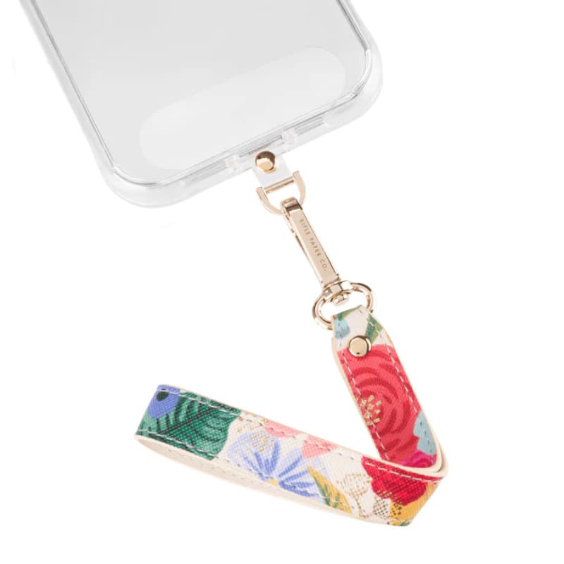 Rifle Paper Phone Wristlet - Universal phone lanyard (Garden Party Blush) 3