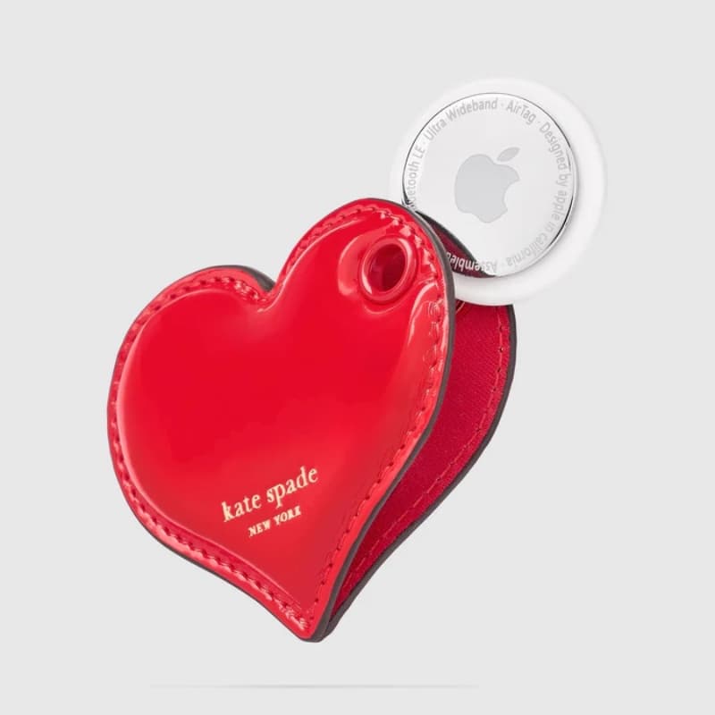 Kate Spade New York Charm Keychain - Protective Case Keychain for Apple AirTag 1 / 2 (Heart) 2