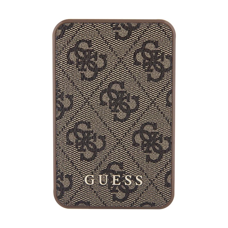 Guess 4G Leather Metal Logo - Power Bank 5000 mAh 15W (brown) 2