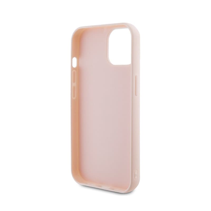 Karl Lagerfeld 3D Rubber Glitter Logo - Case for iPhone 15 (Pink) 7