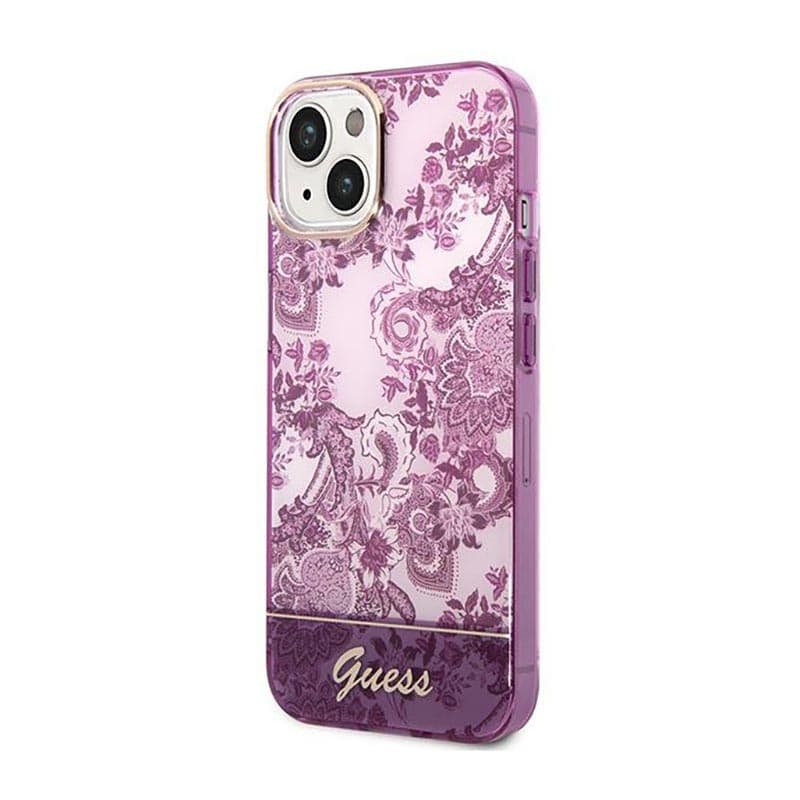 Guess Porcelain Collection - Case for iPhone 14 Plus (Fuchsia) 2