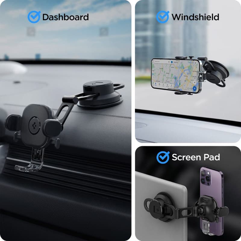 Spigen UTS35 OneTap - Universal car holder (Black) 7