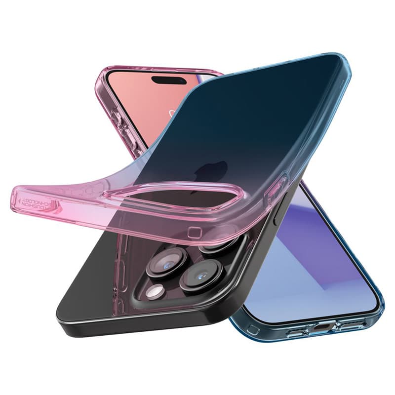 Spigen Liquid Crystal Glitter - Case for iPhone 15 Pro (Gradation Pink) 6