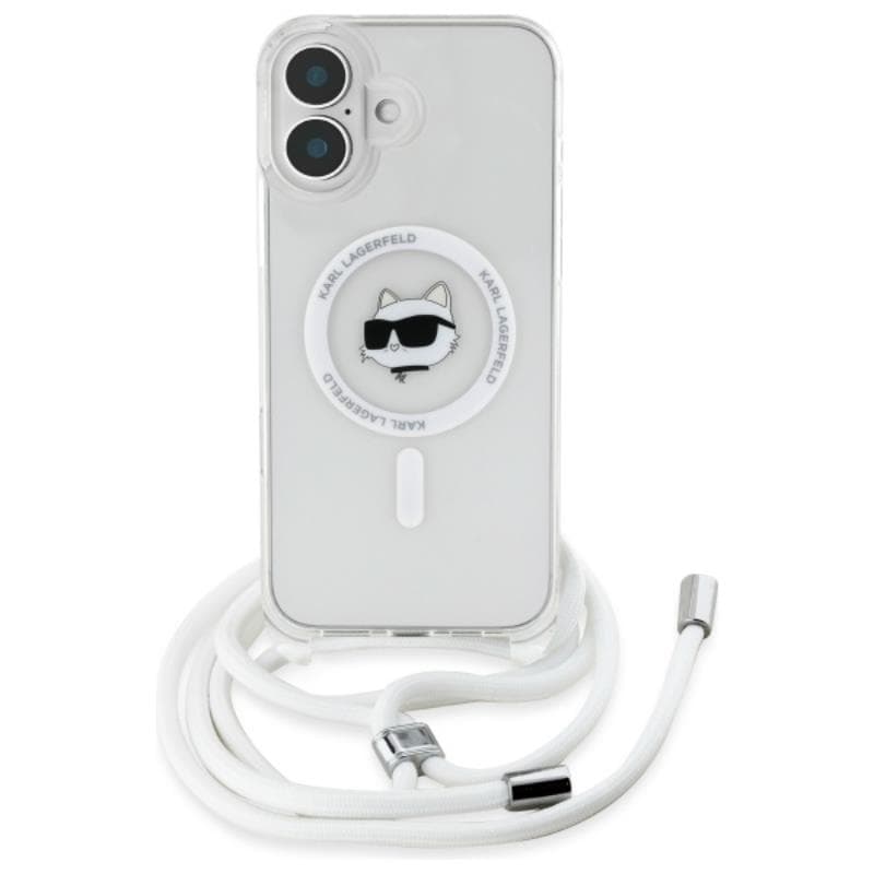 Karl Lagerfeld IML Choupette Head & Cord MagSafe - Case for iPhone 16 (transparent) 2