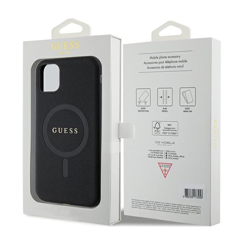 Guess Saffiano MagSafe - Case iPhone 11 (black) 8