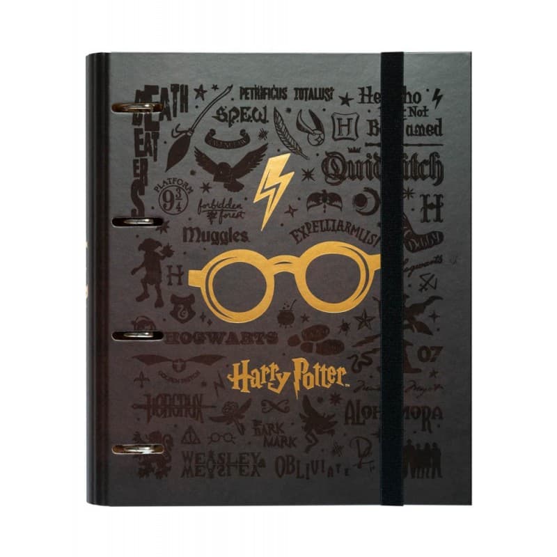 Harry Potter - A4 binder (4 rings, elastic)