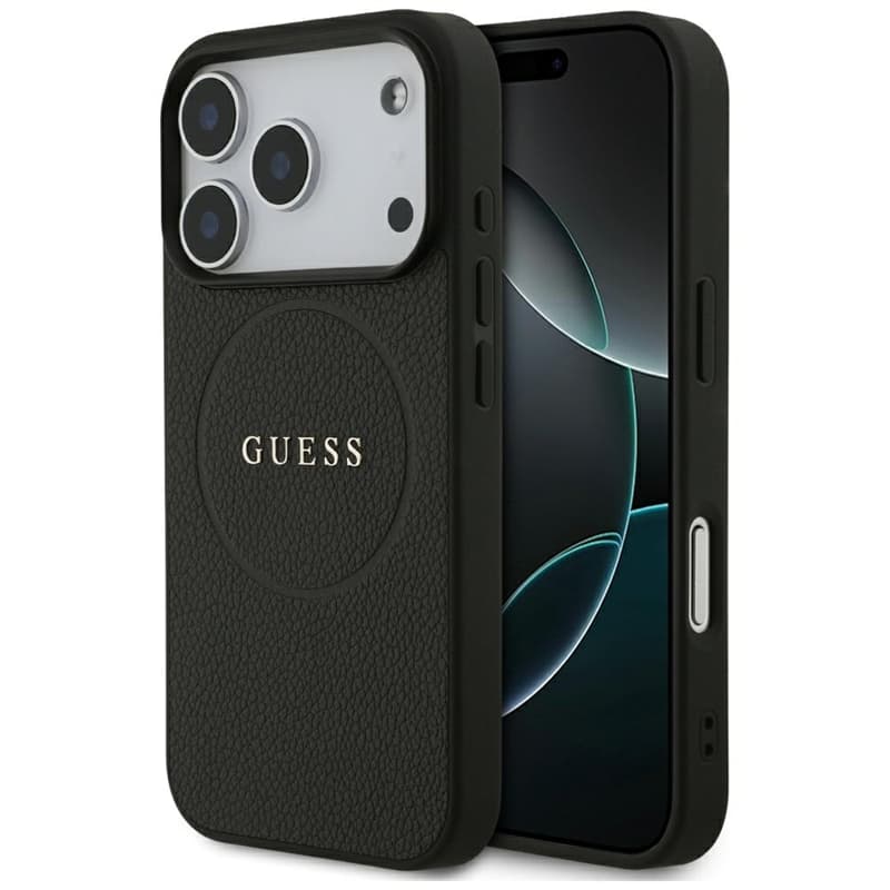 Guess Grained Ring MagSafe - Case iPhone 17 Pro (black) 1