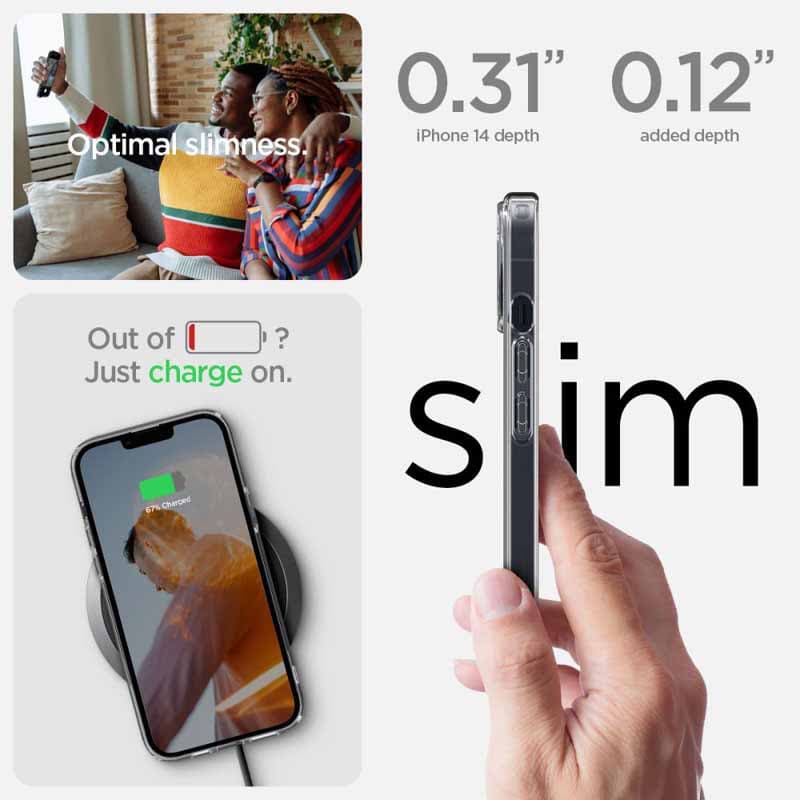Spigen Ultra Hybrid Matte - Case for iPhone 14 (Transparent Matte) 2