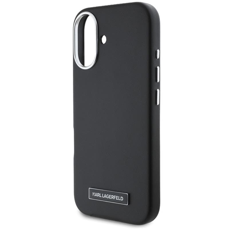 Karl Lagerfeld FW Metal Plate MagSafe - Case for iPhone 16 Plus (black) 6