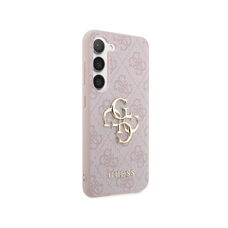 Guess 4G Big Metal Logo - Case for Samsung Galaxy S23 (Pink) 4