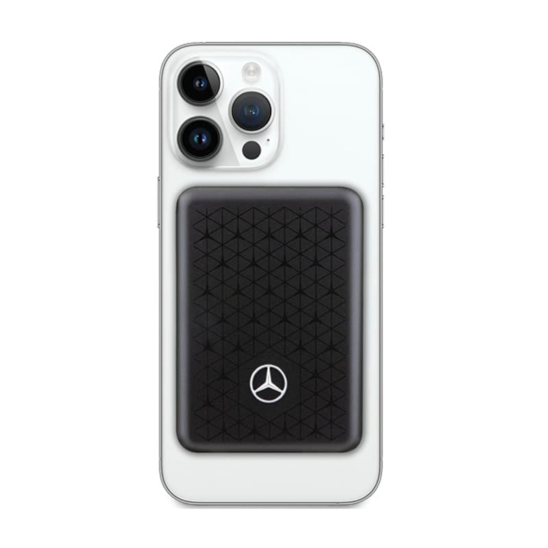 Mercedes Stars Pattern MagSafe - Power Bank inductive 3000 mAh 5W MagSafe (black) 2