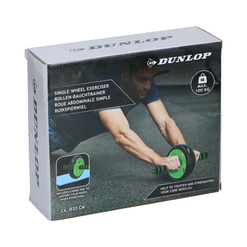 Dunlop - One-wheeled abdominal muscle training roller (Green) 2