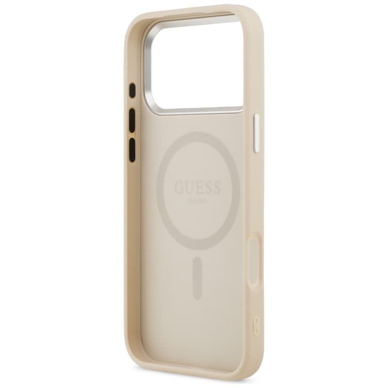 Guess Triangle Logo MagSafe - Case iPhone 17 Pro Max (Beige) 7