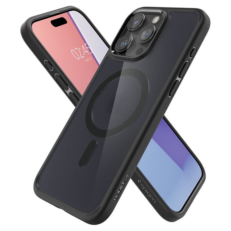 Spigen Ultra Hybrid MagSafe - Case for iPhone 15 Pro Max (Frost Black) 8