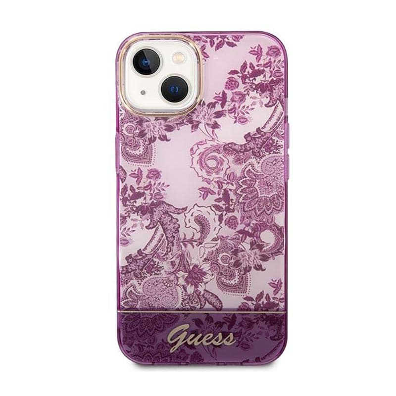 Guess Porcelain Collection - Case for iPhone 14 Plus (Fuchsia) 3