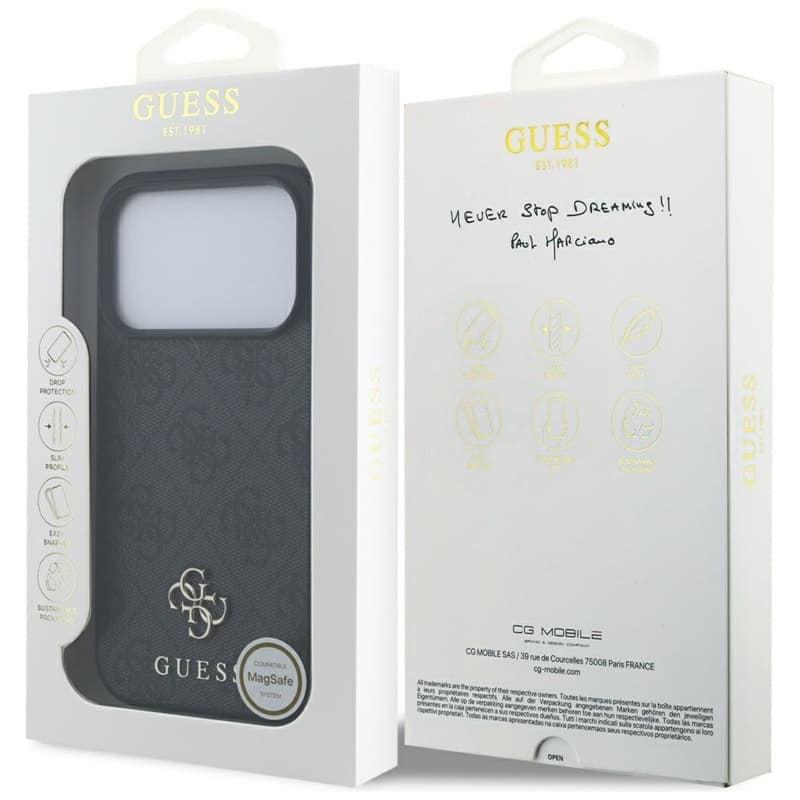 Guess 4G Small 4G and Classic MagSafe - Case iPhone 17 Pro (black) 8