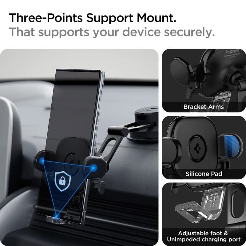 Spigen UTS35 OneTap - Universal car holder (Black) 8