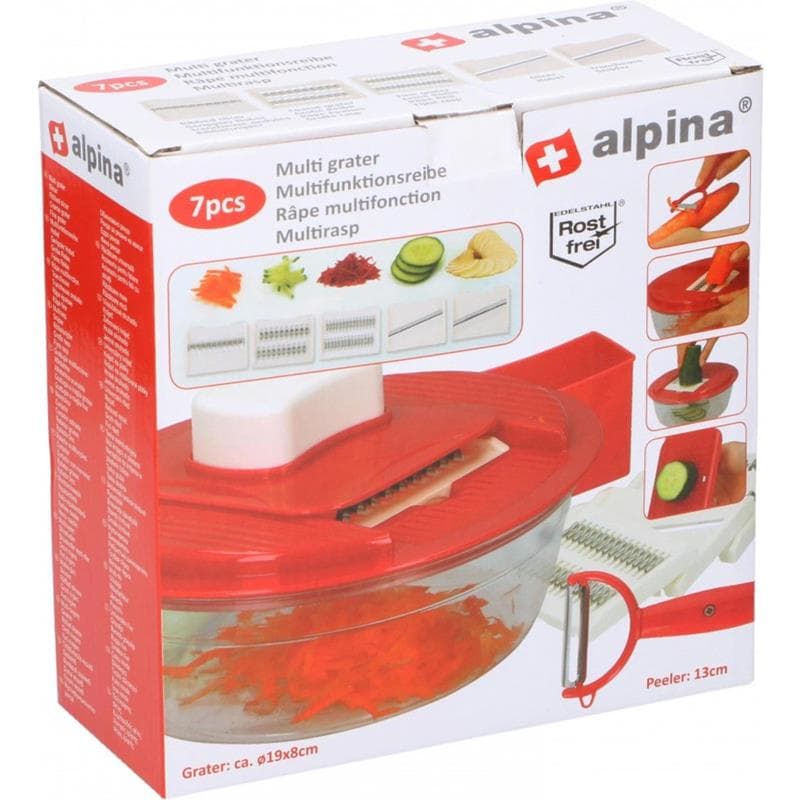 Alpina - Multifunction grater with a container + peeler 2