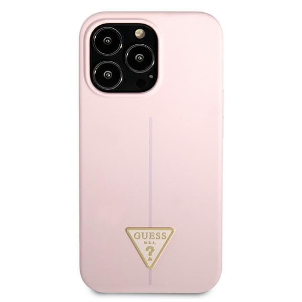Guess Silicone Triangle Logo - Cover iPhone 13 Pro Max(Purple) 4