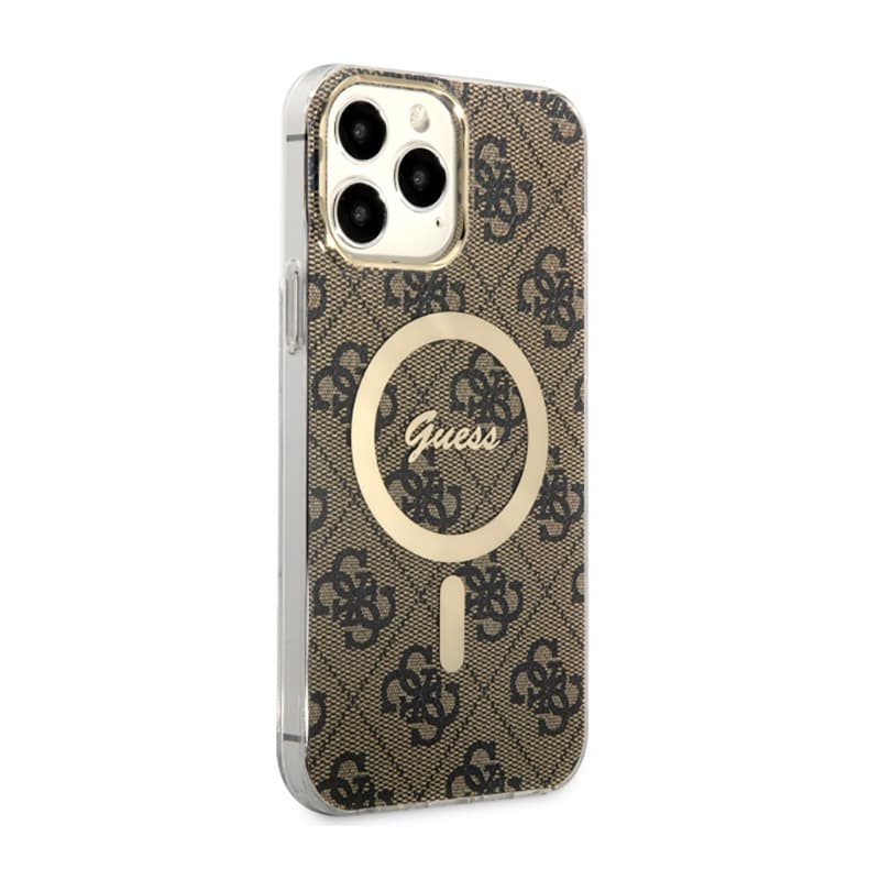 Guess 4G MagSafe - Case for iPhone 13 Pro Max (Brown) 4