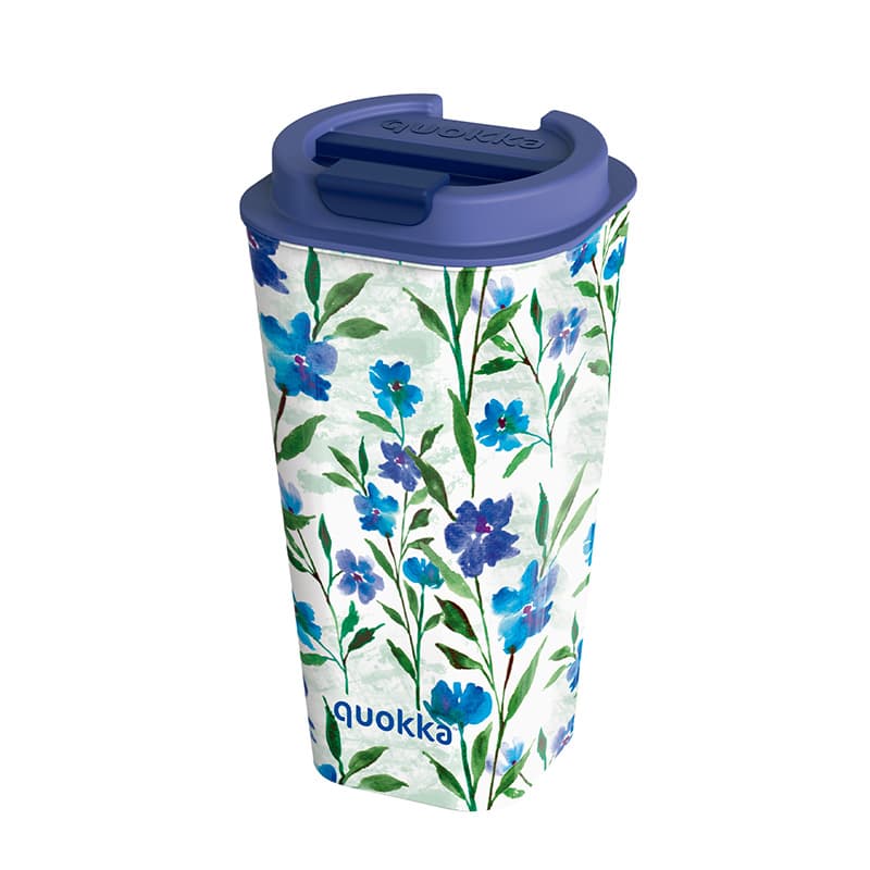 Quokka Vaso Cafe Double Walled - Double Walled Mug 450 ml (Ditsy Bloom) 1