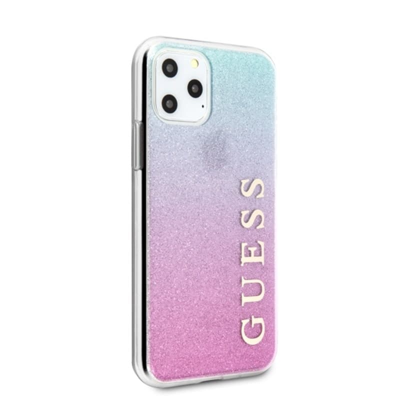 Guess Glitter Gradient - Case for iPhone 11 Pro Max (Pink/Blue) 6