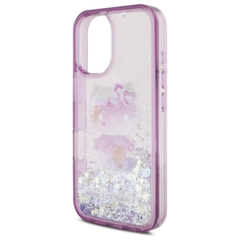 Hello Kitty Liquid Glitter 50TH Anniversary Party - Case for iPhone 16 (purple) 6