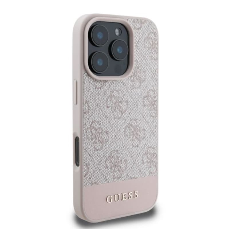 Guess 4G Bottom Stripe - Case for iPhone 16 Pro (pink) 2