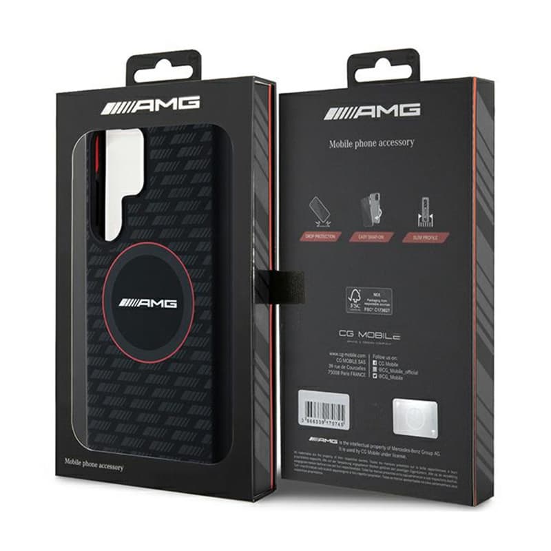 AMG Silicone Carbon Pattern MagSafe - Samsung Galaxy S24 Ultra case (black) 8