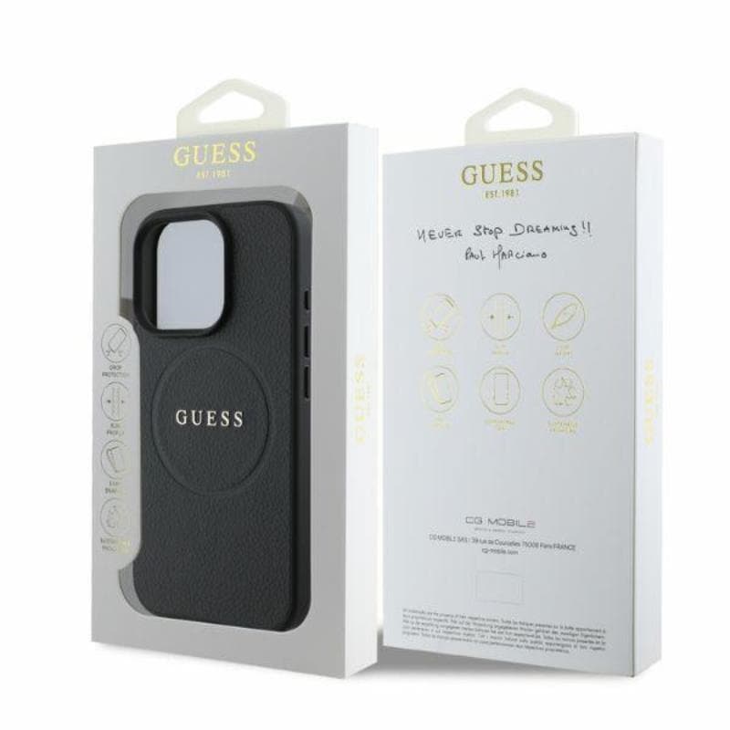 Guess Grained Ring MagSafe - Case iPhone 16 Pro Max (black) 4