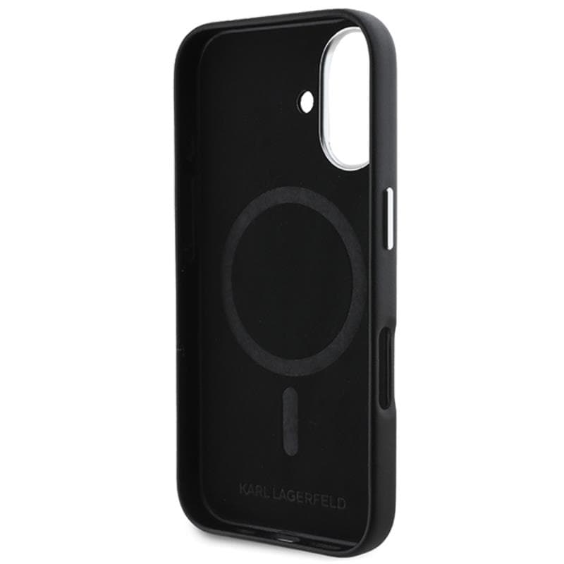 Karl Lagerfeld FW Metal Plate MagSafe - Case for iPhone 16 Plus (black) 7