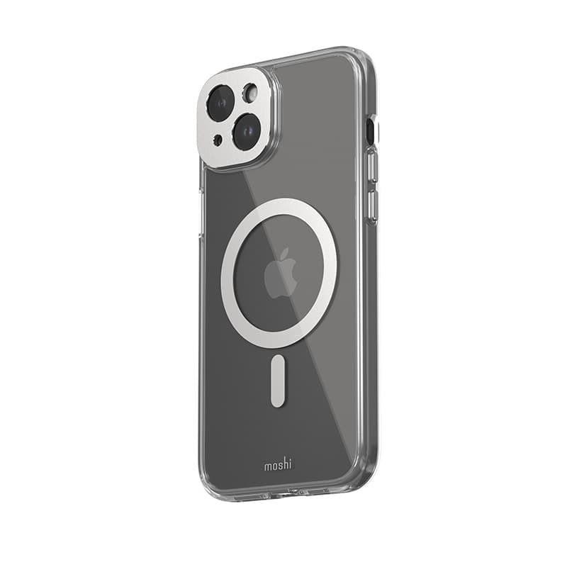 Moshi iGlaze MagSafe - Case for iPhone 15 Plus (Luna Silver) 2