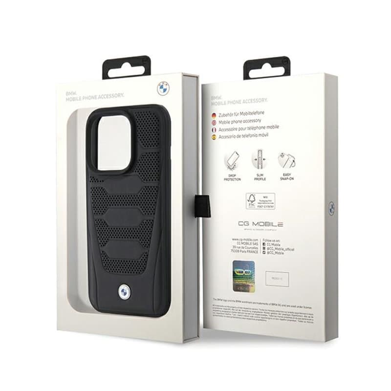 BMW Leather Seats Pattern - Case for iPhone 15 Pro Max (Black) 8