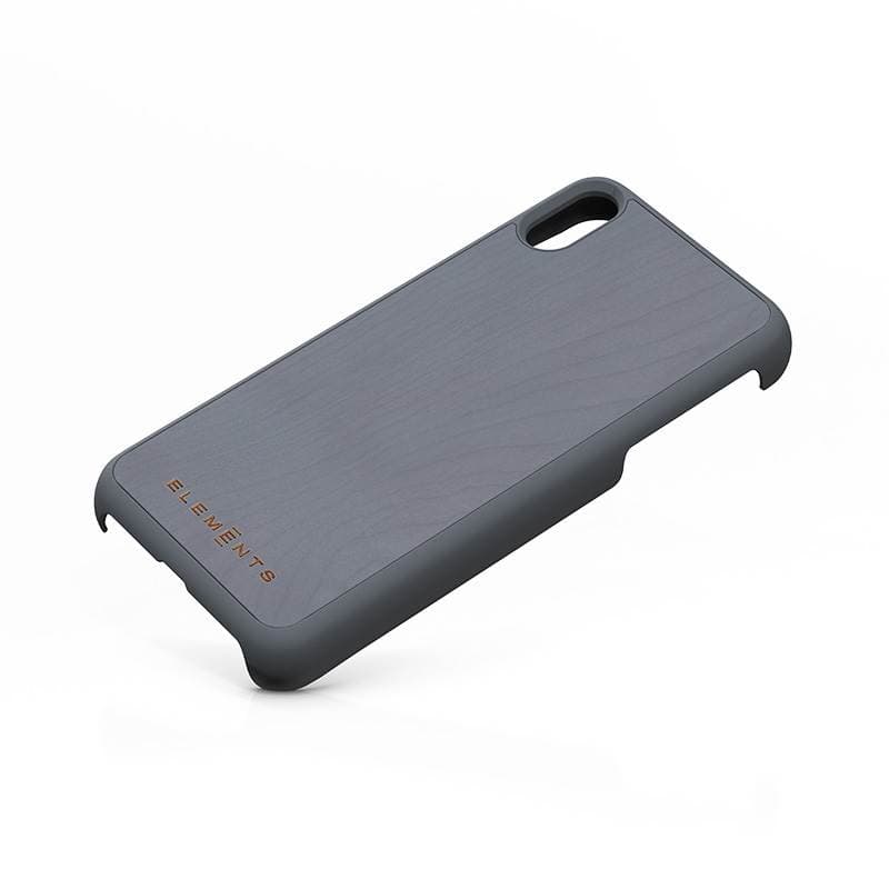 Nordic Elements Original Gefion - Case for iPhone Xs Max with real maple wood (Mid Grey) 3