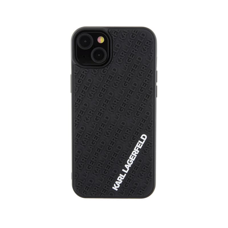 Karl Lagerfeld 3D Rubber Multi Logo - Case for iPhone 15 Plus (black) 3