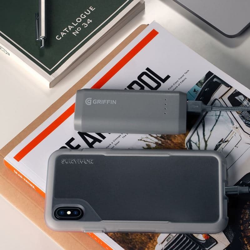 Griffin Survivor Endurance - Case for iPhone Xs Max (Clear/Gray) 8
