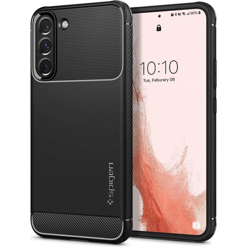 Spigen Rugged Armor - Case for Samsung Galaxy S22 Case (Black) 1