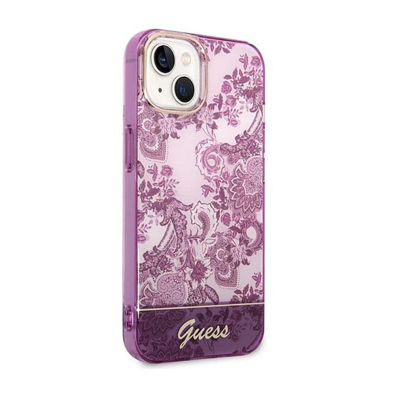 Guess Porcelain Collection - Case for iPhone 14 Plus (Fuchsia) 4