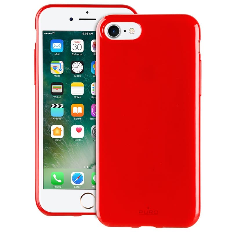 PURO Sunny Kit - Case set for iPhone SE (2022/2020) / 8/7 + foldable sunglasses (red) 2