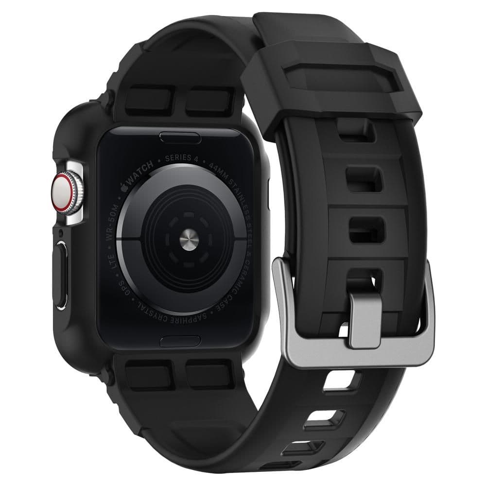 Spigen Rugged Armor Pro Case – Band with case for Apple Watch 44 / 45 mm (Black) 2