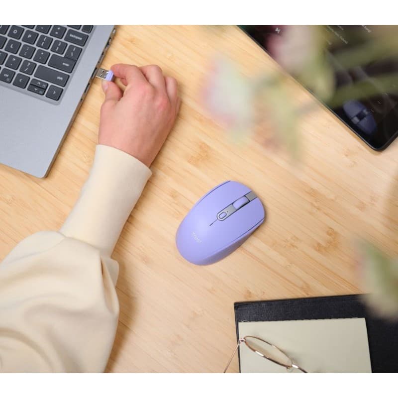 Trust Ozaa - Wireless Optical Mouse (Purple) 6
