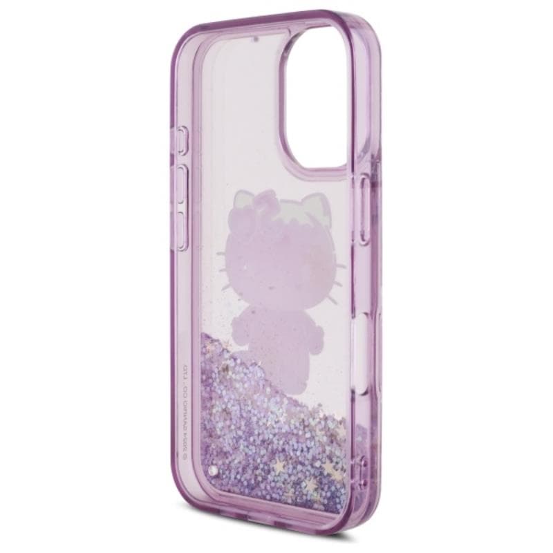 Hello Kitty Liquid Glitter 50TH Anniversary Party - Case for iPhone 16 (purple) 7