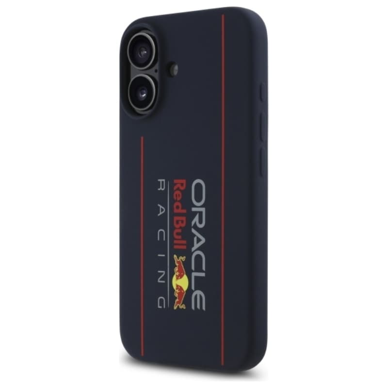 Red Bull Silicone Vertical Logo MagSafe - iPhone 16 Case (Navy Blue) 2