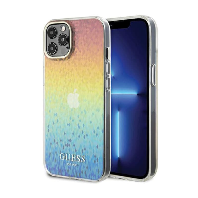 Guess IML Faceted Mirror Disco Iridescent - Case for iPhone 12 / iPhone 12 Pro (Iridescent) 1